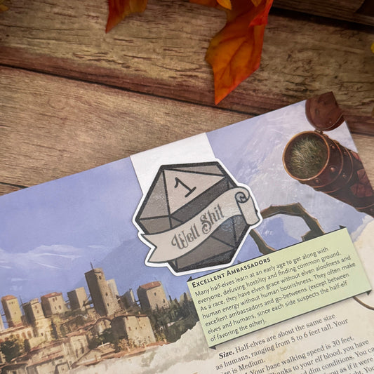 Well Shit Magnetic Bookmark