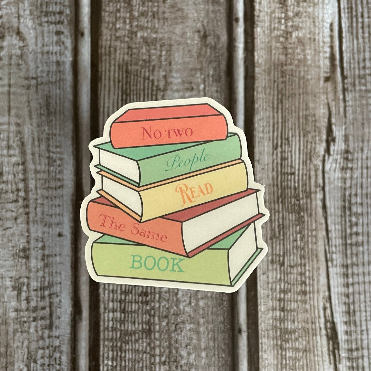 Book Stack Sticker