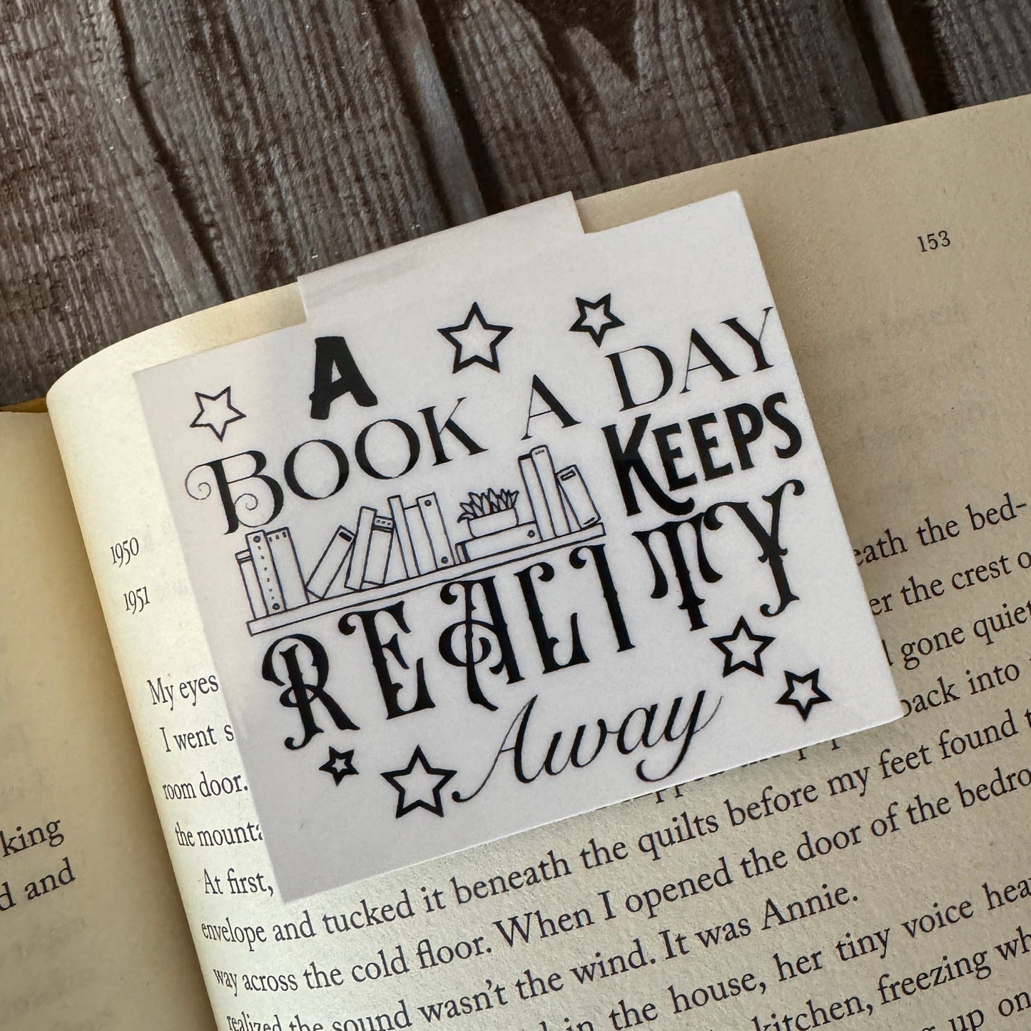 A Book a Day Magnetic Bookmark