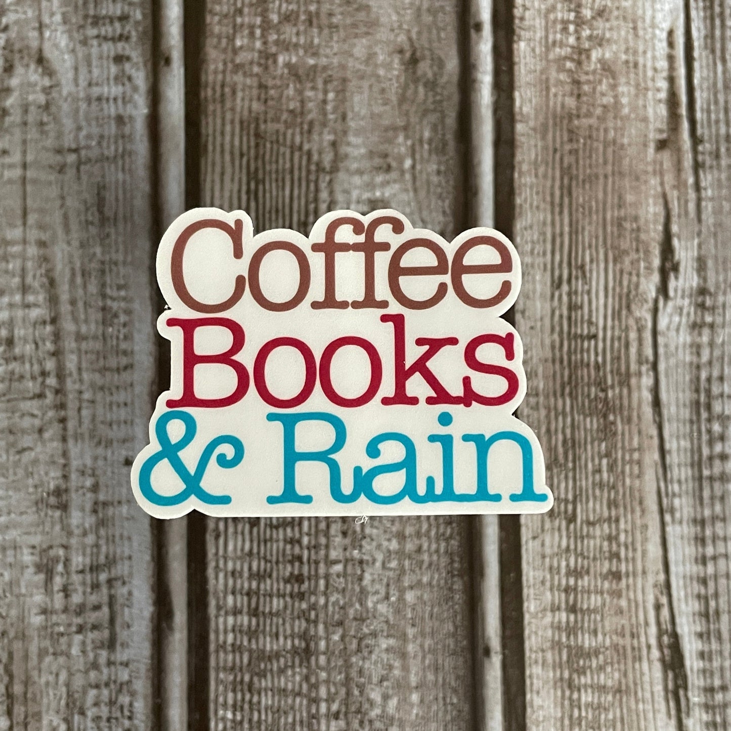 Coffee, Books & Rain Sticker