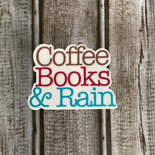 Coffee, Books & Rain Sticker