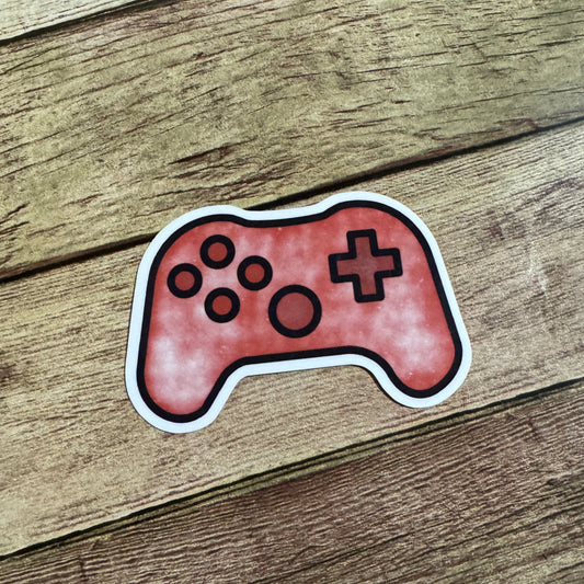 Red Gamer Sticker