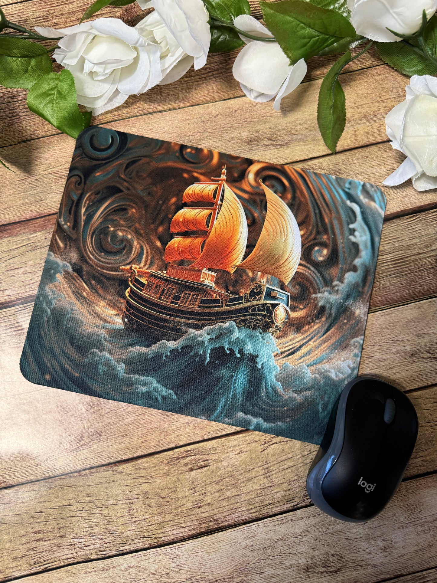 Pirate Ship Mouse Pad