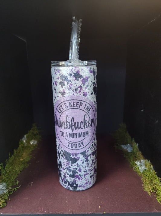 Purple/Black Dumbf***ery Tumbler