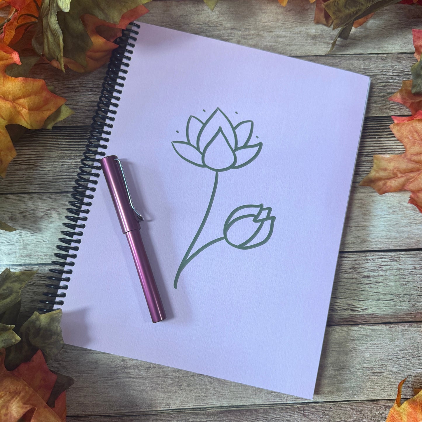 Pink Flower Notebook